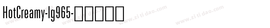 HotCreamy-lg965字体转换