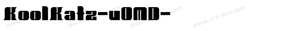 KoolKatz-vOMD字体转换
