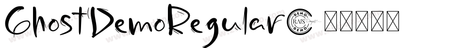 GhostDemoRegular字体转换