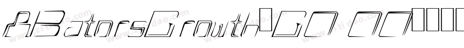 ABatorsGrowth-GOlOO字体转换