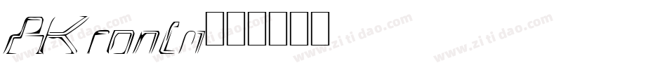 AKronim字体转换