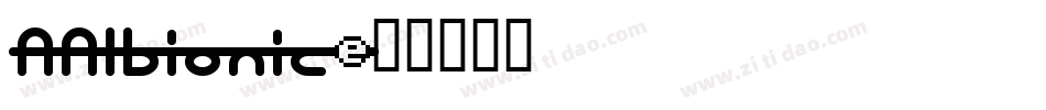 AAlbionic字体转换