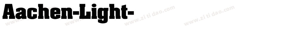 Aachen-Light字体转换