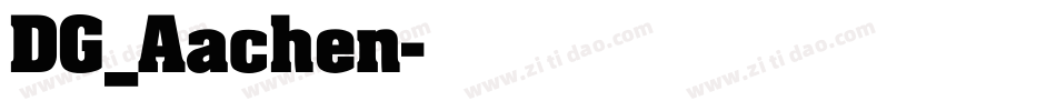 DG_Aachen字体转换
