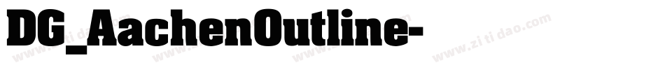 DG_AachenOutline字体转换