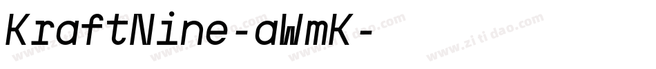 KraftNine-aWmK字体转换 KraftNine-aWmK字体转换