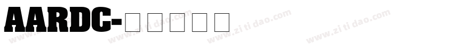 AARDC字体转换