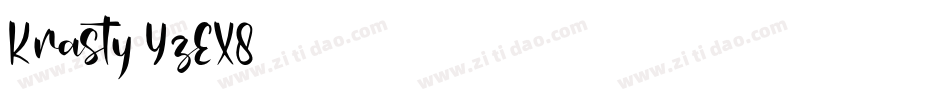 Krasty-YzEX8字体转换