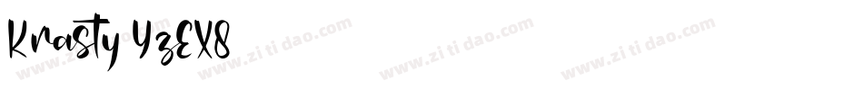 Krasty-YzEX8字体转换