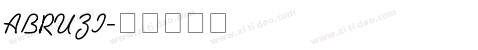 ABRUZI字体转换
