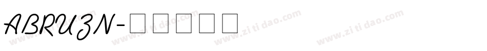 ABRUZN字体转换