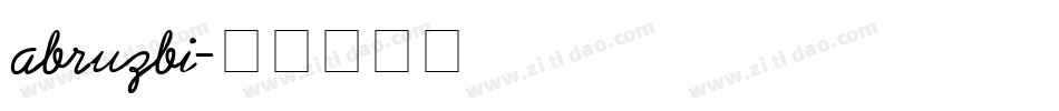 abruzbi字体转换