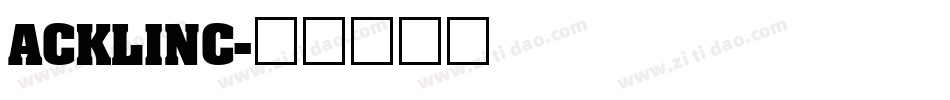ACKLINC字体转换