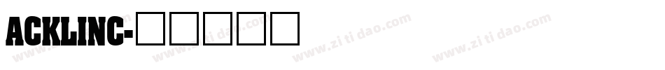 ACKLINC字体转换