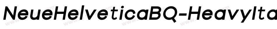NeueHelveticaBQ-HeavyItalic字体转换