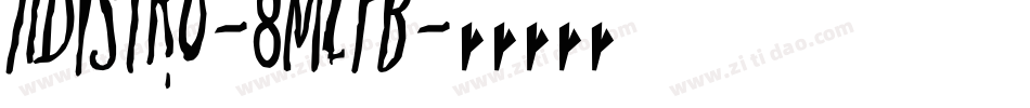 Adistro-8MePB字体转换
