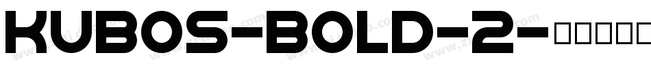 kubos-bold-2字体转换