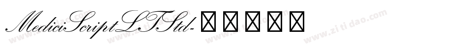 MediciScriptLTStd字体转换