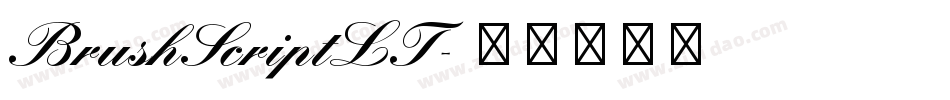 BrushScriptLT字体转换