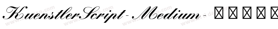 KuenstlerScript-Medium字体转换