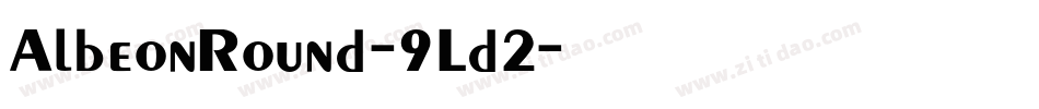 AlbeonRound-9Ld2字体转换