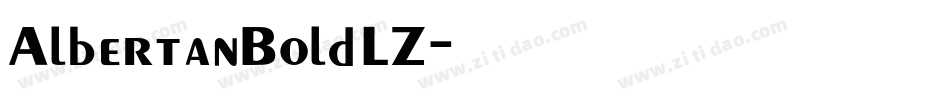 AlbertanBoldLZ字体转换