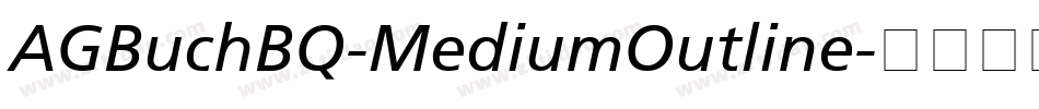 AGBuchBQ-MediumOutline字体转换