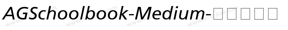 AGSchoolbook-Medium字体转换