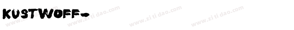 kustwoff字体转换