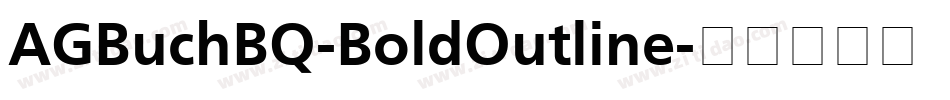 AGBuchBQ-BoldOutline字体转换