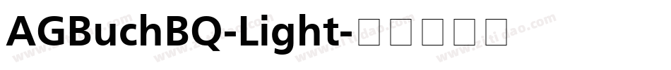 AGBuchBQ-Light字体转换