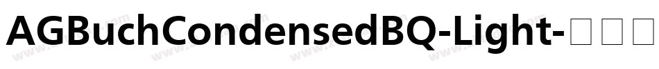 AGBuchCondensedBQ-Light字体转换