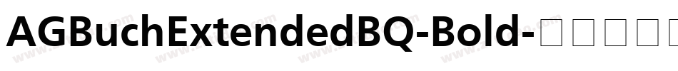 AGBuchExtendedBQ-Bold字体转换