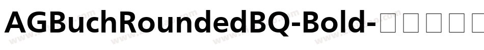 AGBuchRoundedBQ-Bold字体转换