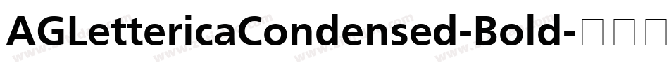 AGLettericaCondensed-Bold字体转换