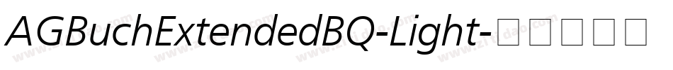 AGBuchExtendedBQ-Light字体转换