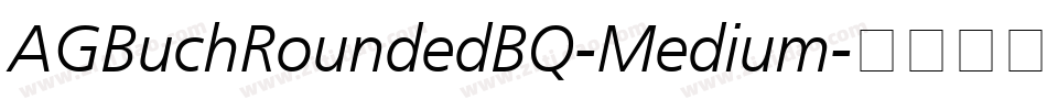 AGBuchRoundedBQ-Medium字体转换