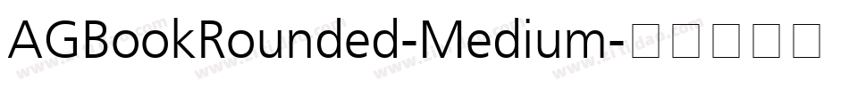 AGBookRounded-Medium字体转换
