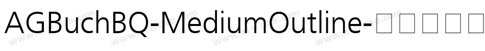 AGBuchBQ-MediumOutline字体转换