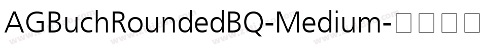 AGBuchRoundedBQ-Medium字体转换