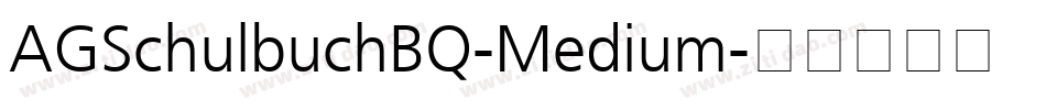 AGSchulbuchBQ-Medium字体转换