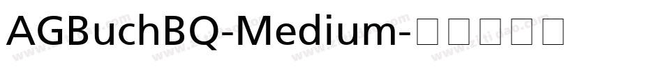 AGBuchBQ-Medium字体转换