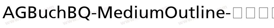 AGBuchBQ-MediumOutline字体转换