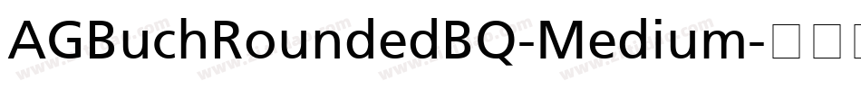 AGBuchRoundedBQ-Medium字体转换