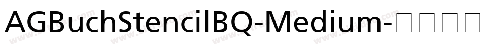 AGBuchStencilBQ-Medium字体转换