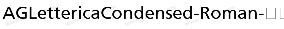 AGLettericaCondensed-Roman字体转换