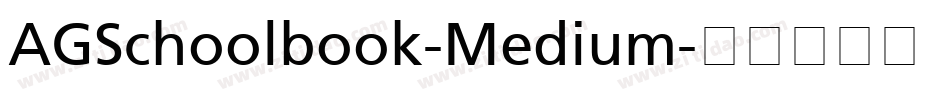 AGSchoolbook-Medium字体转换