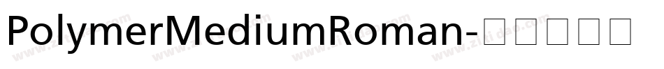 PolymerMediumRoman字体转换