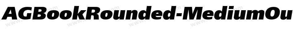 AGBookRounded-MediumOutline字体转换