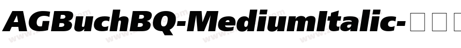 AGBuchBQ-MediumItalic字体转换